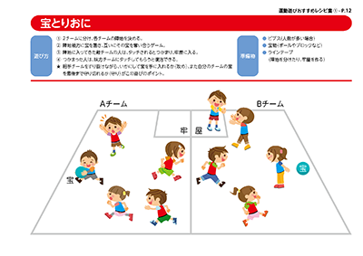 運動遊びレシピ集:宝とりおに