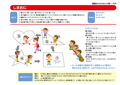 運動遊びレシピ集:しまおに