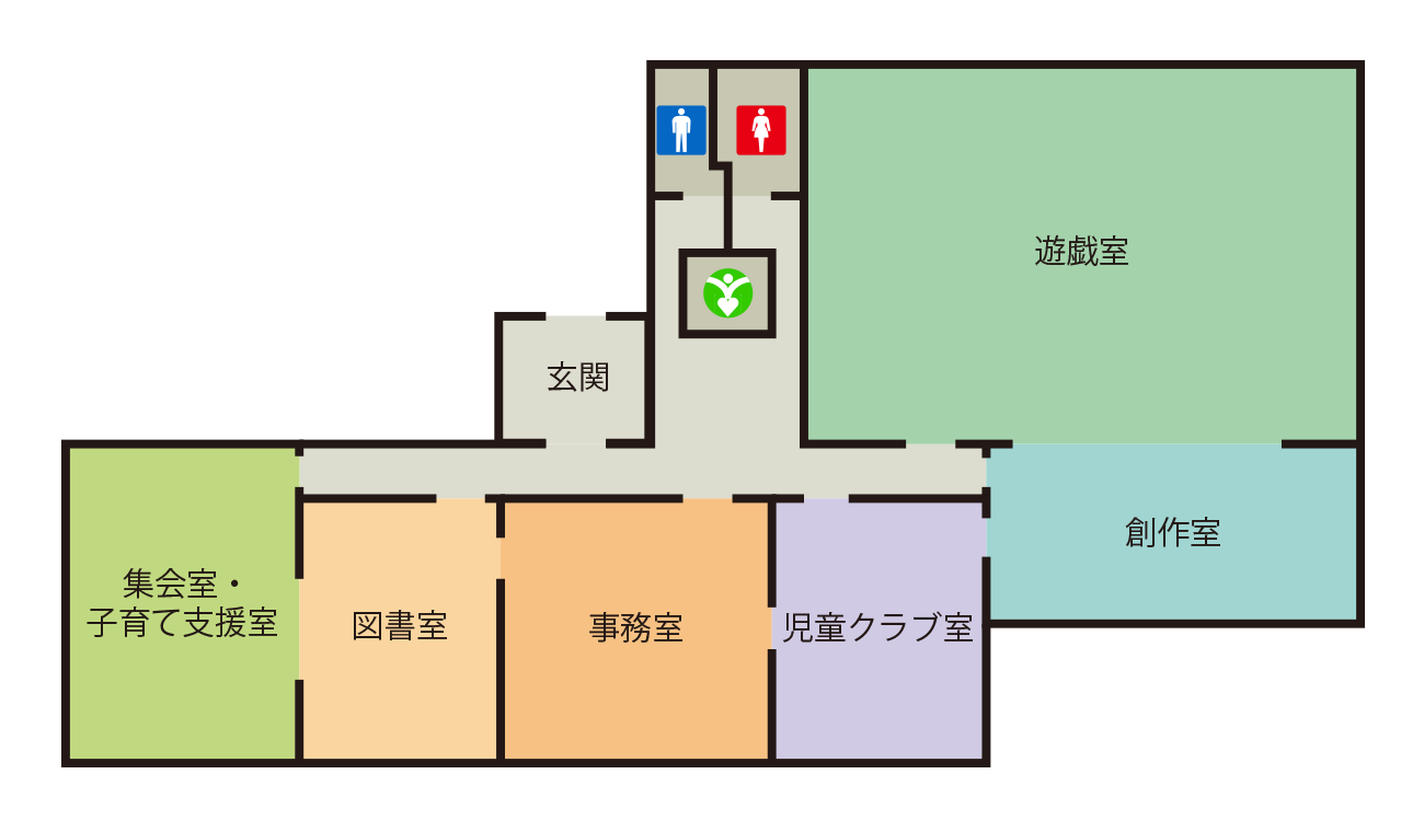 台原児童館 施設内レイアウト