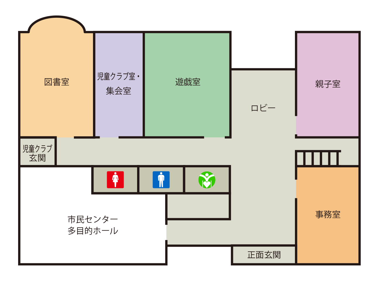 吉成児童館 施設内レイアウト