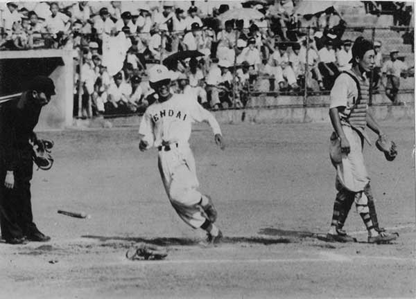 仙台二高甲子園へ昭31.8.4東北大会決勝