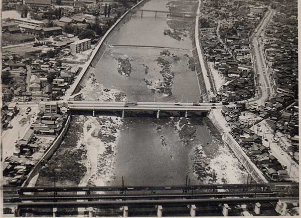 宮沢橋・広瀬橋・広瀬鉄道橋（昭40.6）